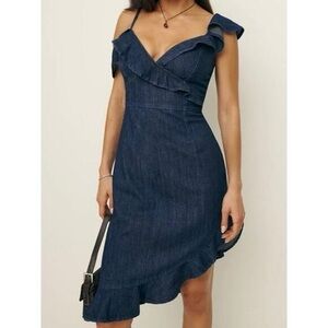 Reformation Evelyn Denim Dress